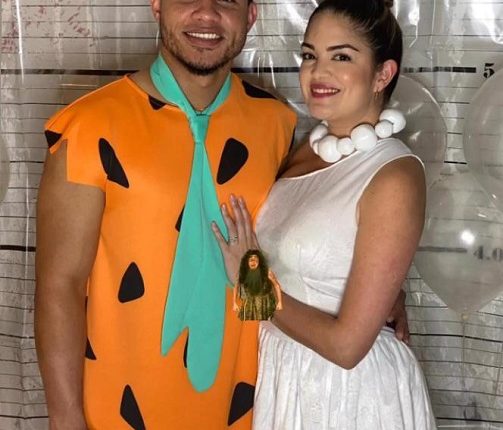 Fred Flintstone and His Wife